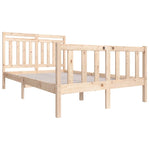 ZNTS 3100953 Bed Frame without Mattress Solid Wood 120x200 cm