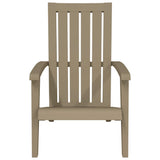 Garden Adirondack Chair Set of 2 Light brown Polypropylene 364168