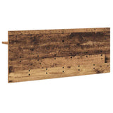 Wall-Mounted Coat Rack with Shelf Old Wood 100 x 40 x 12 cm 874449