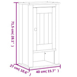 4 Piece Bathroom Furniture Set BERG White Solid Wood Pine 3206502