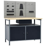 Workbench with Three Wall Panels 3053427