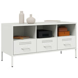 TV Cabinet White 100.5x39x50.5 cm Steel 843041