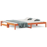 Day Bed with Trundle without Mattress Wax Brown 80x200 cm 844403