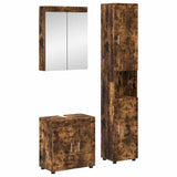 Bathroom Furniture Set TULUM 3 pcs Smoked Oak 60 x 34 x 63 cm 3398039