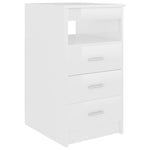 ZNTS Desk High Gloss White 140x50x76 cm Engineered Wood 3054786