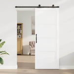 Sliding Door Manual ORKDAL White and black 83 x 211 cm 3333451