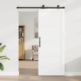 Sliding Door ORKDAL White 83 x 211 cm Solid Pine Wood 3333451