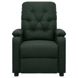 Massage Chair Dark Green Fabric 339118