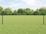 Welded Wire Fence 25 x 0.8 m PVC-Coated Steel Green 3336021