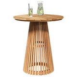 Side Table Brown 70 x 70 x 75 cm Solid Teak Wood 42006349
