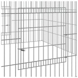 Rabbit Cage 110x110x55 cm Galvanised Iron 171562