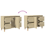 Sink Cabinet Sonoma Oak 80x33x60 cm Engineered Wood 849665