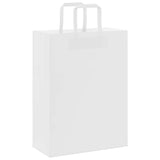 Paper Bags 250 pcs with Handles White 26x12x35 cm 4101842