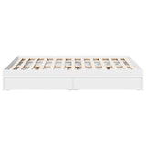 Bed Frame with Drawers without Mattress White 135x190 cm Double 3280692