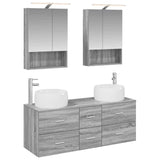 Bathroom Furniture Set 5 pcs Grey Sonoma 3407044