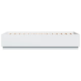 Bed Frame with LED without Mattress White 100x200 cm 3209625