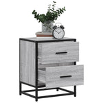 ZNTS Bedside Cabinet Grey Sonoma 40x31x50 cm Engineered Wood 848680