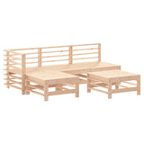 5 Piece Garden Lounge Set Solid Wood Pine 3186550