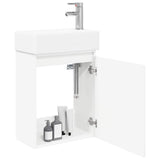Bathroom Vanity Unit with Tap White 45.5 x 22.5 x 84 cm 889471