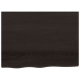 Bathroom Countertop Dark Brown 80x60x cm Treated Solid Wood 3156219