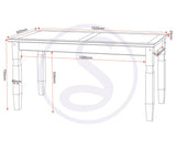 ZNTS Corona 5' Dining Set 400-401-033