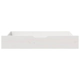 Under-Bed Drawers 2 pcs White 95x55x17 cm Solid Wood Pine 850921