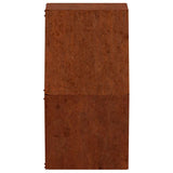 Wall Planters 2 pcs Rusty Corten Steel 46x10x40 cm 823685