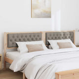 Headboard Other Brown and taupe 200 cm Solid pine wood 878992