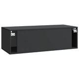 Wall-Mounted TV Cabinet Black 98 x 41 x 30 cm Engineered Wood 899036