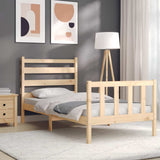 Bed Frame without Mattress 100x200 cm Solid Wood Pine 3192026