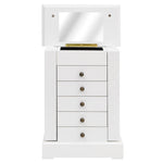 Jewellry Case with Mirror MDF 25x13.5x34 cm 245753
