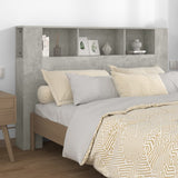 Headboard Cabinet Concrete Grey 160x18.5x104.5 cm 811938