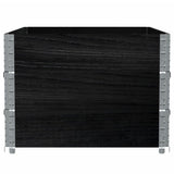 Garden Planter Black 120x80 cm Solid Wood Pine 3295424