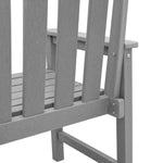 Garden Dining Chair 4 pcs Light Grey 65.5 x 55.5 x 88cm Plastic 3335797