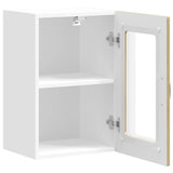 Kitchen Wall Cabinet with Glass Door Kalmar Sonoma Oak Engineered Wood 853530