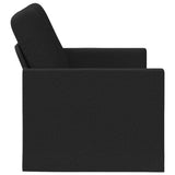 2 Seater Sofa Black 130 x 81 x 82 cm Fabric 42041042