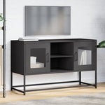 ZNTS TV Cabinet Black 100.5x39x60.5 cm Steel 853380