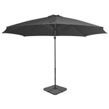 Garden Parasol with Portable Base Anthracite 276333
