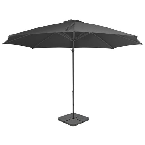 Garden Parasol with Portable Base Anthracite 276333