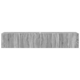TV Wall Cabinet 2 pcs Grey Sonoma 78.5 x 31 x 29.5 cm 892222