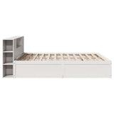 Bed Frame without Mattress White 180x200 cm Super King Solid Wood Pine 3323408