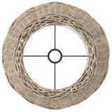 Lamp Shade Brown 50x30 cm Wicker 364395