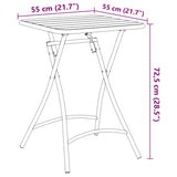 Bistro Table Mustard 55 x 55 x 72.5 cm Powder-coated Steel 42002945