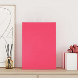 Paper Bags 250 pcs with Handles Pink 32x17x44 cm 4101902