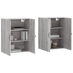 Wall Mounted Cabinets 2 pcs Grey Sonoma Engineered Wood 3197895