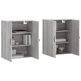 Wall Mounted Cabinets 2 pcs Grey Sonoma Engineered Wood 3197895