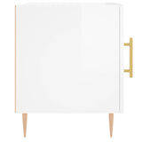 Bedside Cabinets 2 pcs High Gloss White 40x40x50 cm Engineered Wood 827537