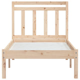 Bed Frame without Mattress Small Single Solid Wood 3100549
