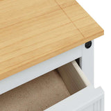 Storage Chests Corona White 112 x 40 x 75 cm Solid Pine Wood 42021198
