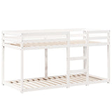 Bunk Bed without Mattress White 90x200 cm Solid Wood Pine 3281962